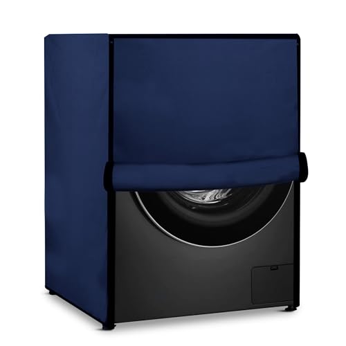 Robustt Waterproof Front Load Fully Automatic Washing Machine Cover for 8 Kg, 8.5 Kg, 9 Kg, 9.5 Kg (Navy Blue) - 63 x 63 x 86 Cms