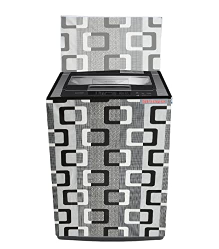 Shinzo Enterprises Top Load Washing Machine Cover Suitable for All Machine - 6 kg, 6.5 Kg, 7 Kg, 7.5 Kg (Grey)