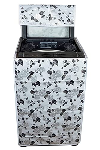 AMAZOR Dust Proof & Water Proof COVER COMPATIBLE FOR LG Top Load Washing Machine COMPATIBLE FOR SAMSUNG Top Load for 6 kg, 6.2 Kg, 6.5 Kg, 7 Kg (56cms X 56cms X 85cms) Black & White