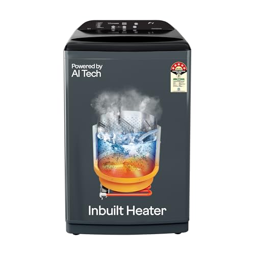 Godrej 8 Kg 5 Star AI Powered, Inbuilt Heater, Fills Tub At ~0 Water Pressure, Fully Automatic Top Load Washing Machine (WTEON ADAC 80 5.0 FEFH GLGR, Glacial Grey)