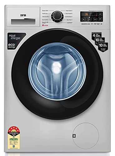 IFB 6.5 Kg 5 Star Front Load Washing Machine 2X Power Steam (SENORITA SXS 6510, Silver & Black, In-built Heater, 4 years Comprehensive Warranty)