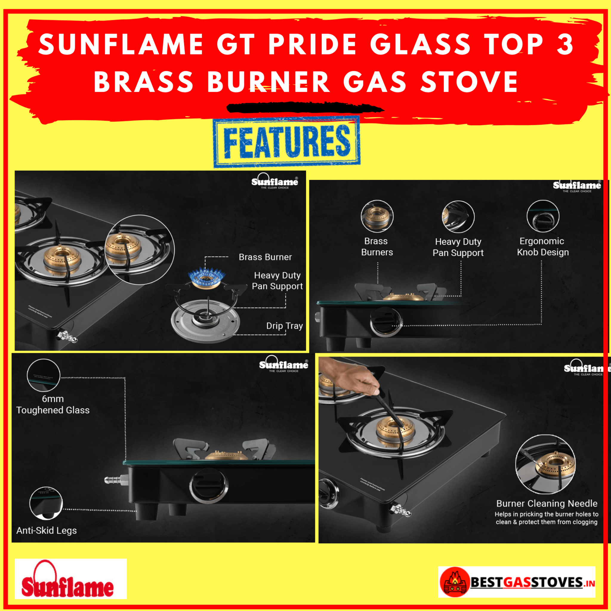 Best 3 Burner Gas Stove Under 3000 In India 2022