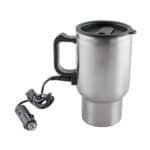 LUCHILA Stainless Steel Electric Smart Mug 12 V CAR Electric Kettle Heated Mug CAR Coffee Cup with Charger Heating Cup Kettle Vacuum Insulated Water